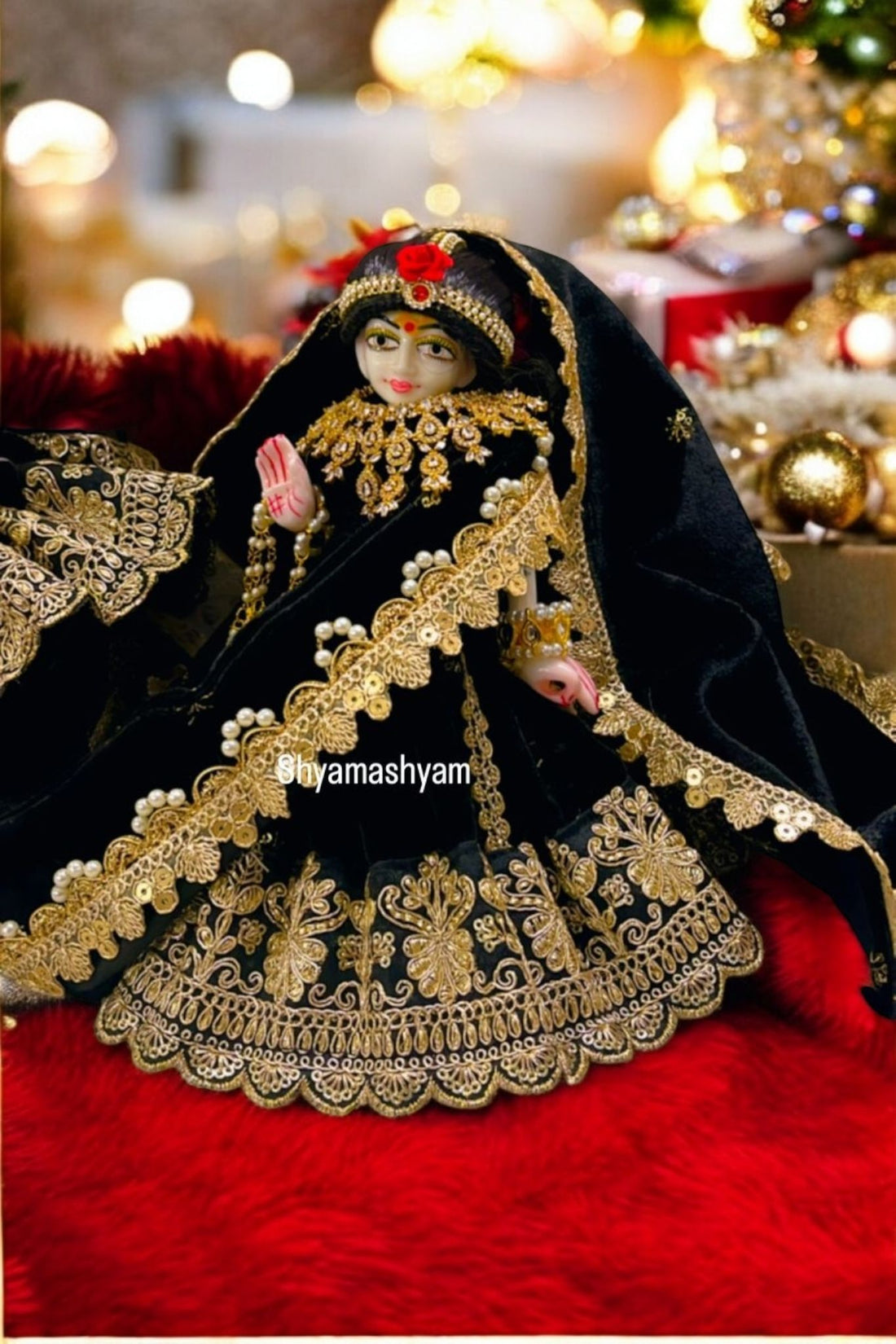 Radha krishna Black color poshak