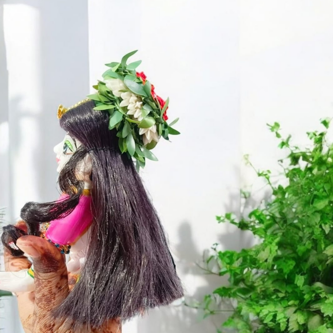 Exquisite Designer Hairpieces for Deities